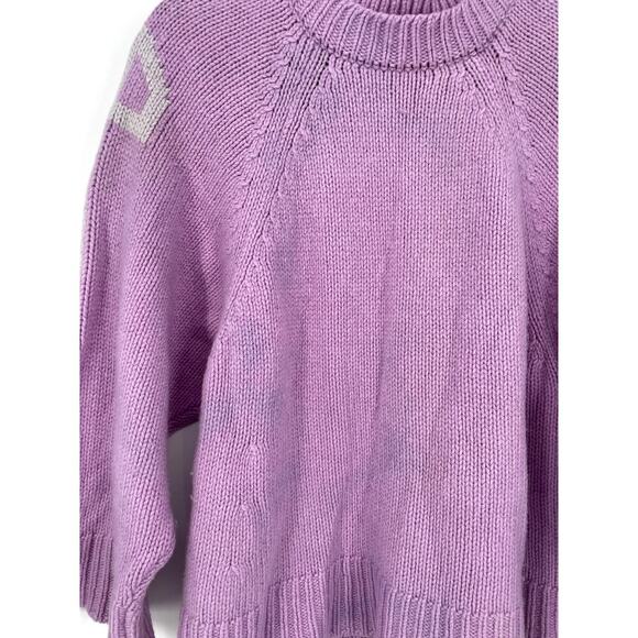 Patou Oversized double collar jumper Lilac Wool And Cashmere Sweater - Picture 4 of 8